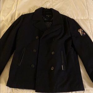Members Only Melton wool peacoat